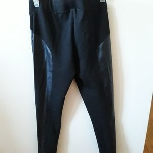 BCBG Generation faux leather ponte leggings